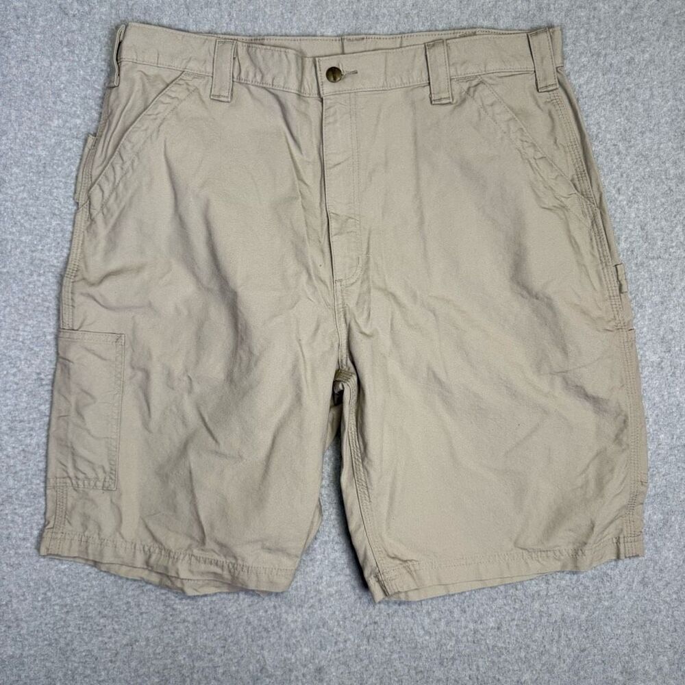Carhartt Men's Size 40 Regular Fit Tan Cargo Shorts 11" Inseam B147